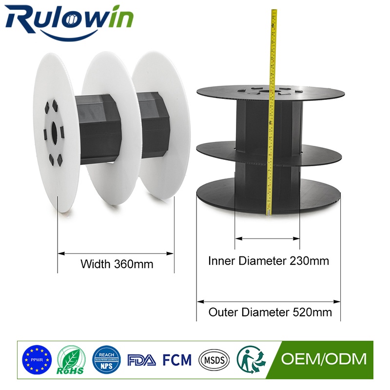 Recyclable Plastic Fiber Optic Reel for Sustainable Cable Packaging - 2