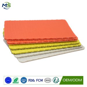 Reusable Plastic Floor Protector with Felt Surface for Building and Construction Projects