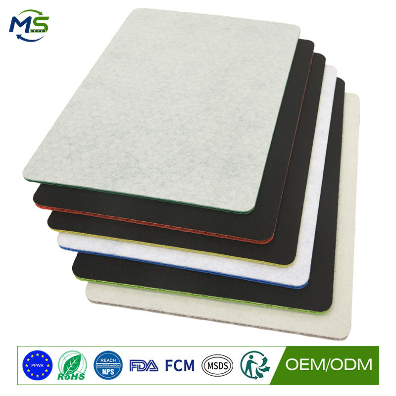 Felt Covered PP Honeycomb Wall Protection Panel for Construction and Remodeling
