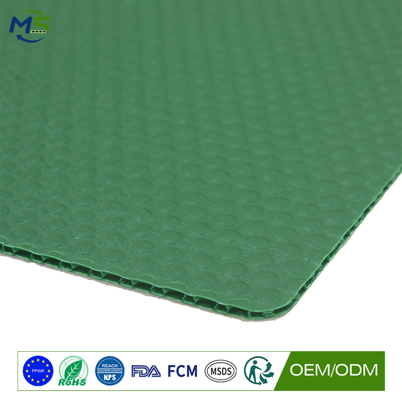 PP Honeycomb Stair Protection Sheet with Felt Backing for Building Construction Projects
