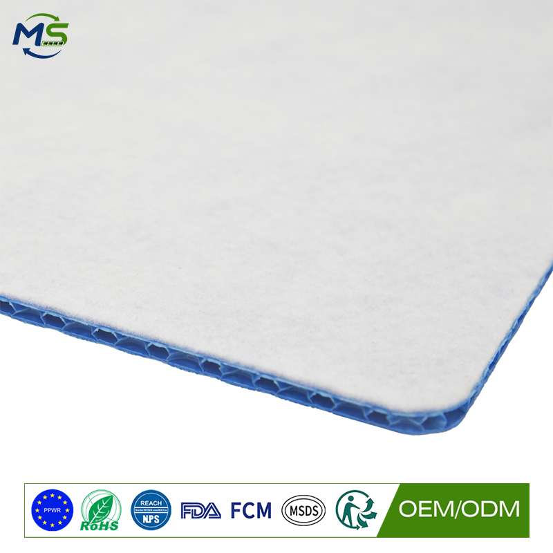 Felt Backed PP Stair Protection Sheet for Construction Sites and Interior Remodeling