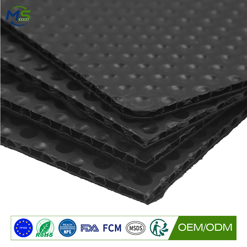 Temporary Wall Protection Board with Felt Backed PP Honeycomb Panel for Construction