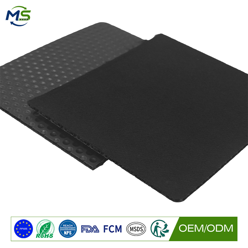 Felt Backed Plastic Wall Protection Board for Building Construction and Renovation
