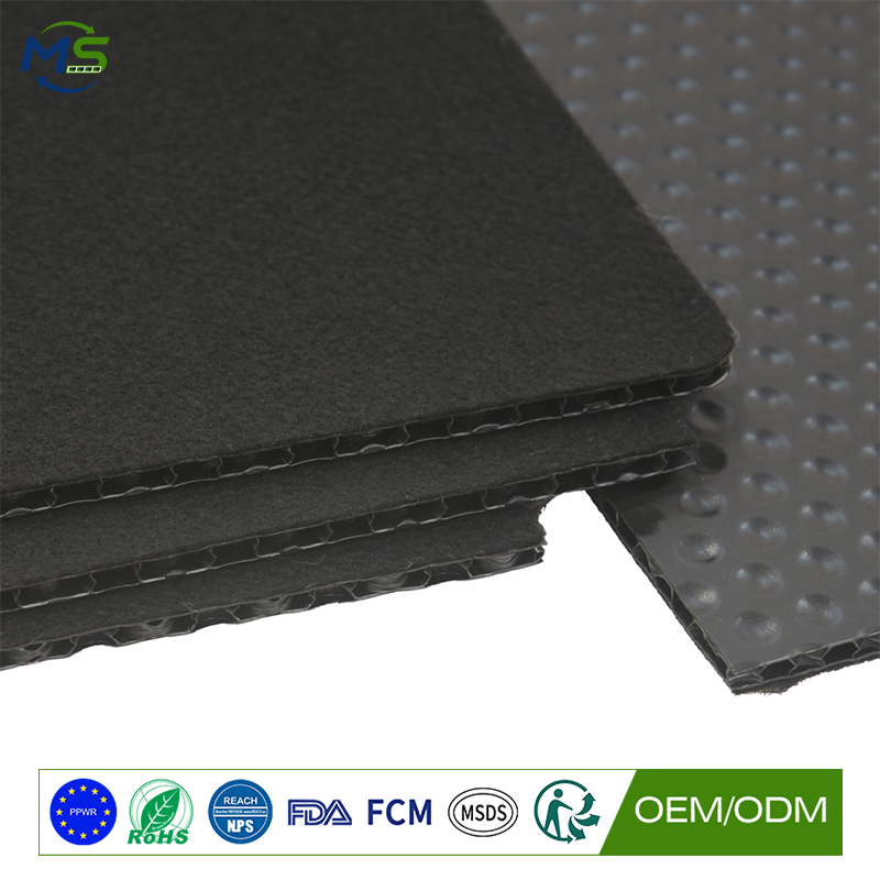 Felt Covered PP Stair Protector for Construction Site and Interior Remodeling