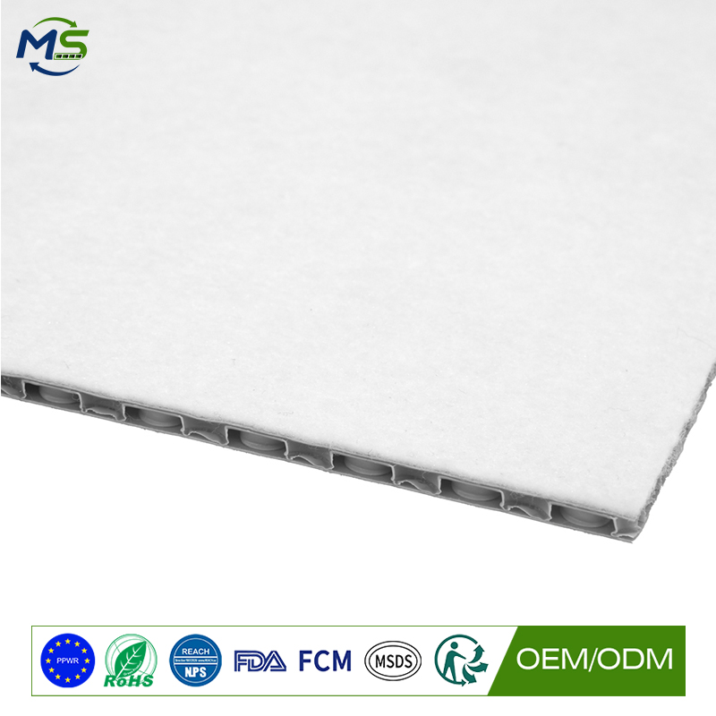 Plastic Stair Protector with Felt Surface for Temporary Protection During Building Renovation