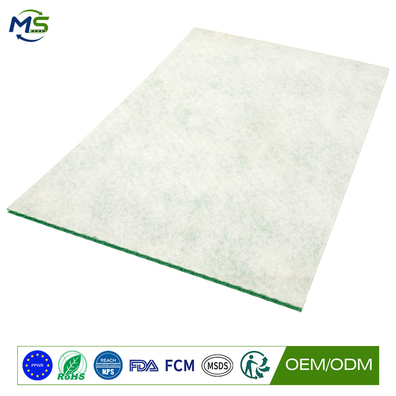 Reusable PP Protection Board with Felt Backing for Floor Wall and Stair Protection