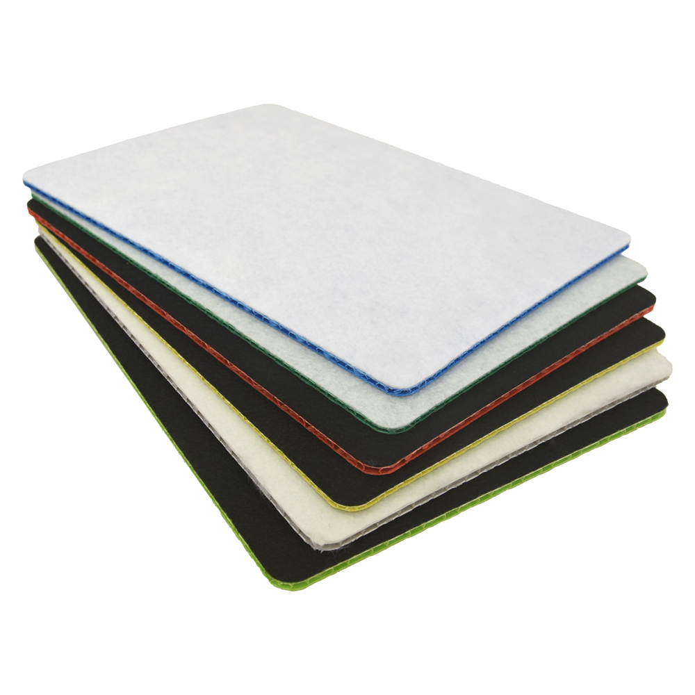 Water Resistant PP Honeycomb Floor Protection Board with Felt Surface for Construction