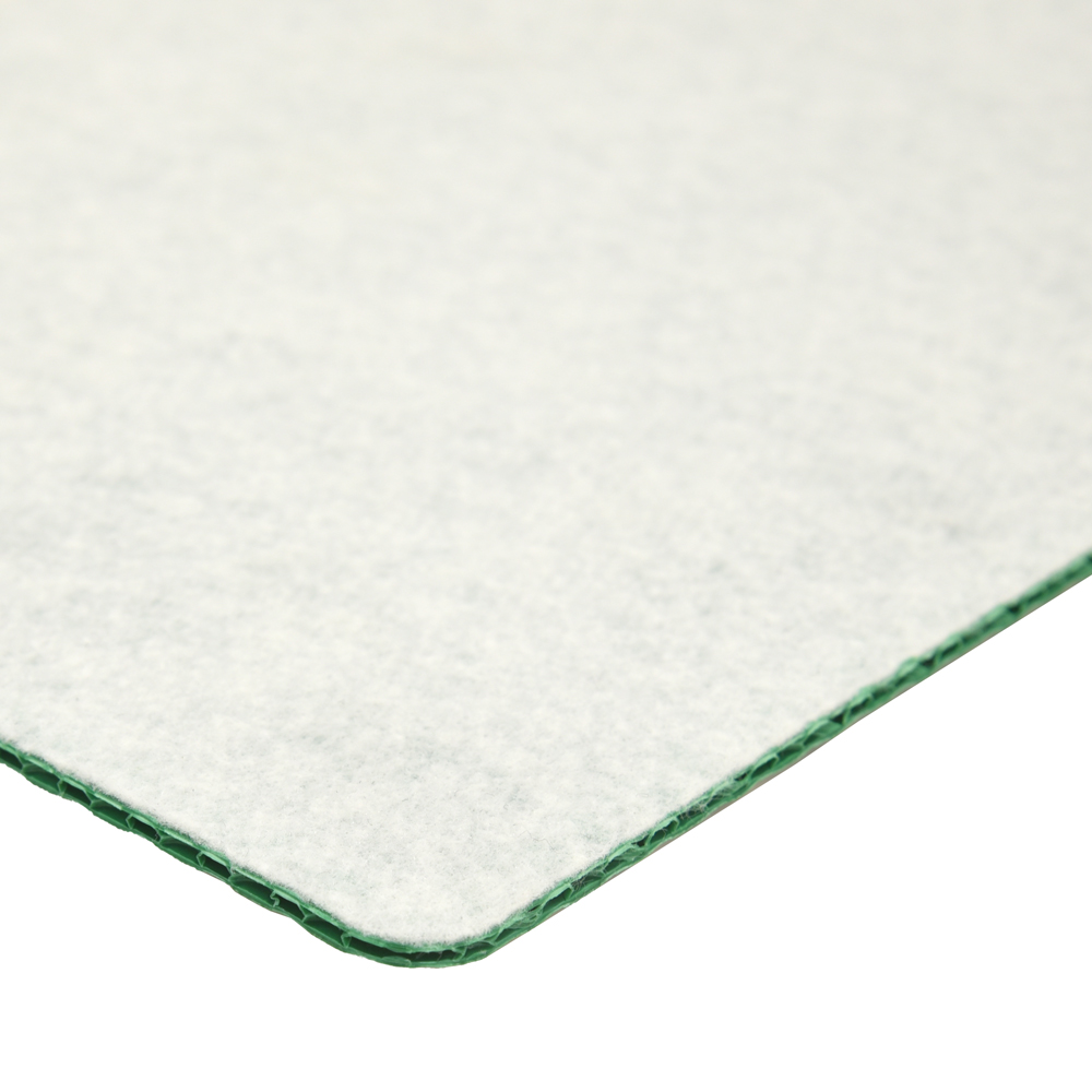 Heavy Duty Plastic Stair Protection Sheet with Felt Backing for Construction Sites